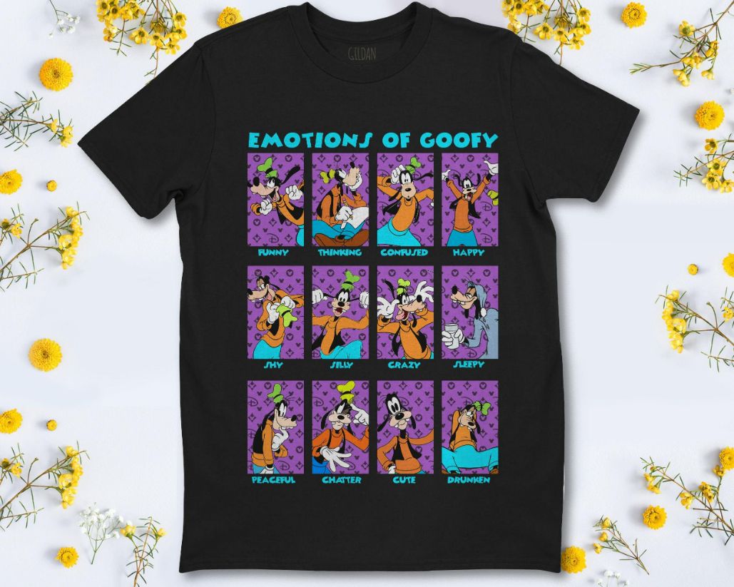 Disney Goofy Emotions Of Goofy Funny Box Up Unisex T-Shirt Disney Goofy Emotions Of Goofy Funny Box Up Unisex T-Shirt