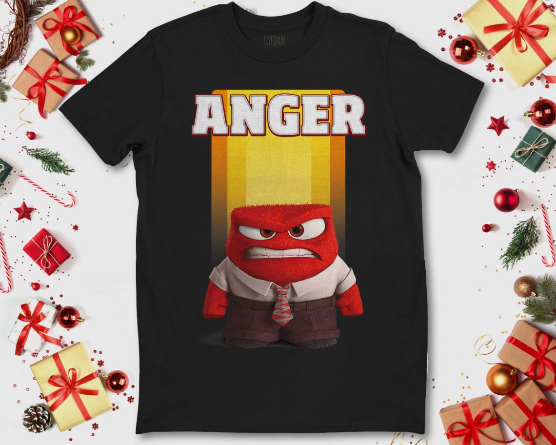 Disney Inside Out Anger Face Graphic T-Shirt Disney Inside Out Anger Face Graphic T-Shirt