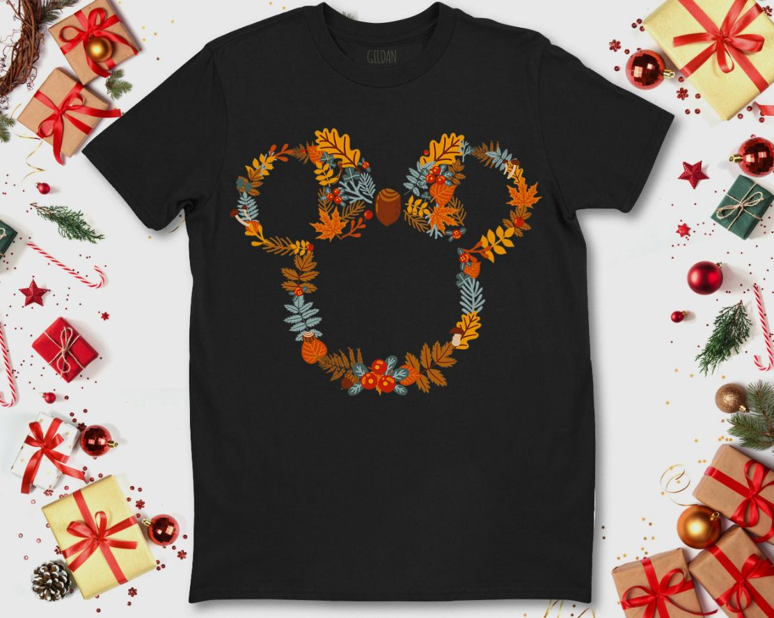 Disney Mickey And Friends Autumn Foliage Mickey Ears T-Shirt Disney Mickey And Friends Autumn Foliage Mickey Ears T-Shirt