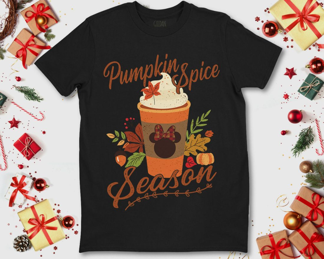 Disney Mickey And Friends Fall Pumpkin Spice Season T-Shirt Disney Mickey And Friends Fall Pumpkin Spice Season T-Shirt