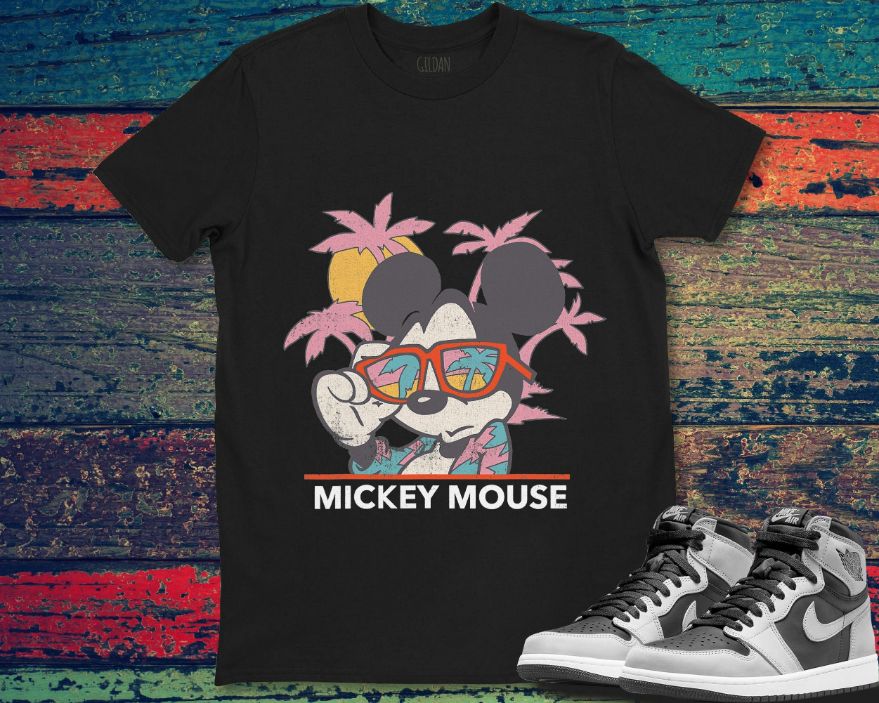 Disney Mickey And Friends Mickey Mouse Tropical Portrait Unisex Gift T-Shirt Disney Mickey And Friends Mickey Mouse Tropical Portrait Unisex Gift T-Shirt