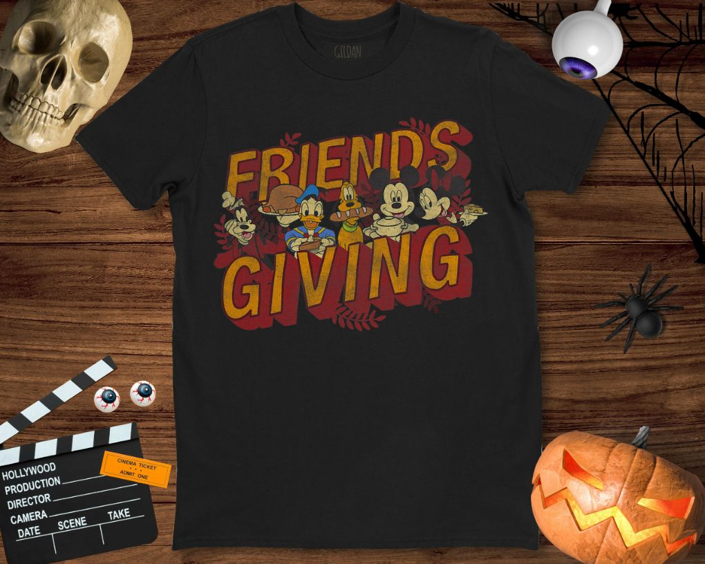 Disney Mickey And Friends Thanksgiving Friendsgiving Feast Unisex Gift T-Shirt Disney Mickey And Friends Thanksgiving Friendsgiving Feast Unisex Gift T-Shirt