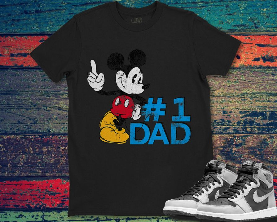 Disney Mickey Mouse Fathers Day 1 Dad T-Shirt Disney Mickey Mouse Fathers Day 1 Dad T-Shirt