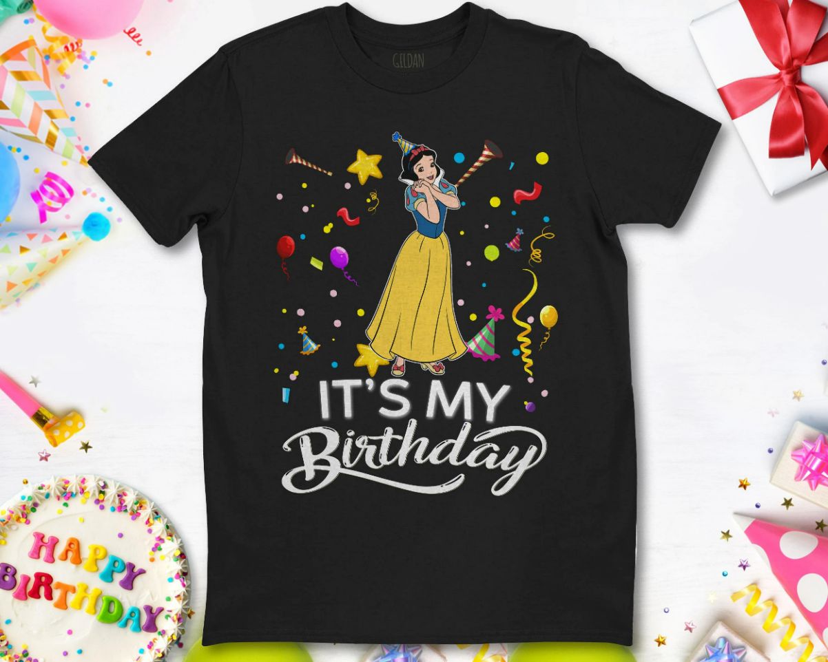 Disney Snow White Its My Birthday Unisex T-Shirt Disney Snow White Its My Birthday Unisex T-Shirt