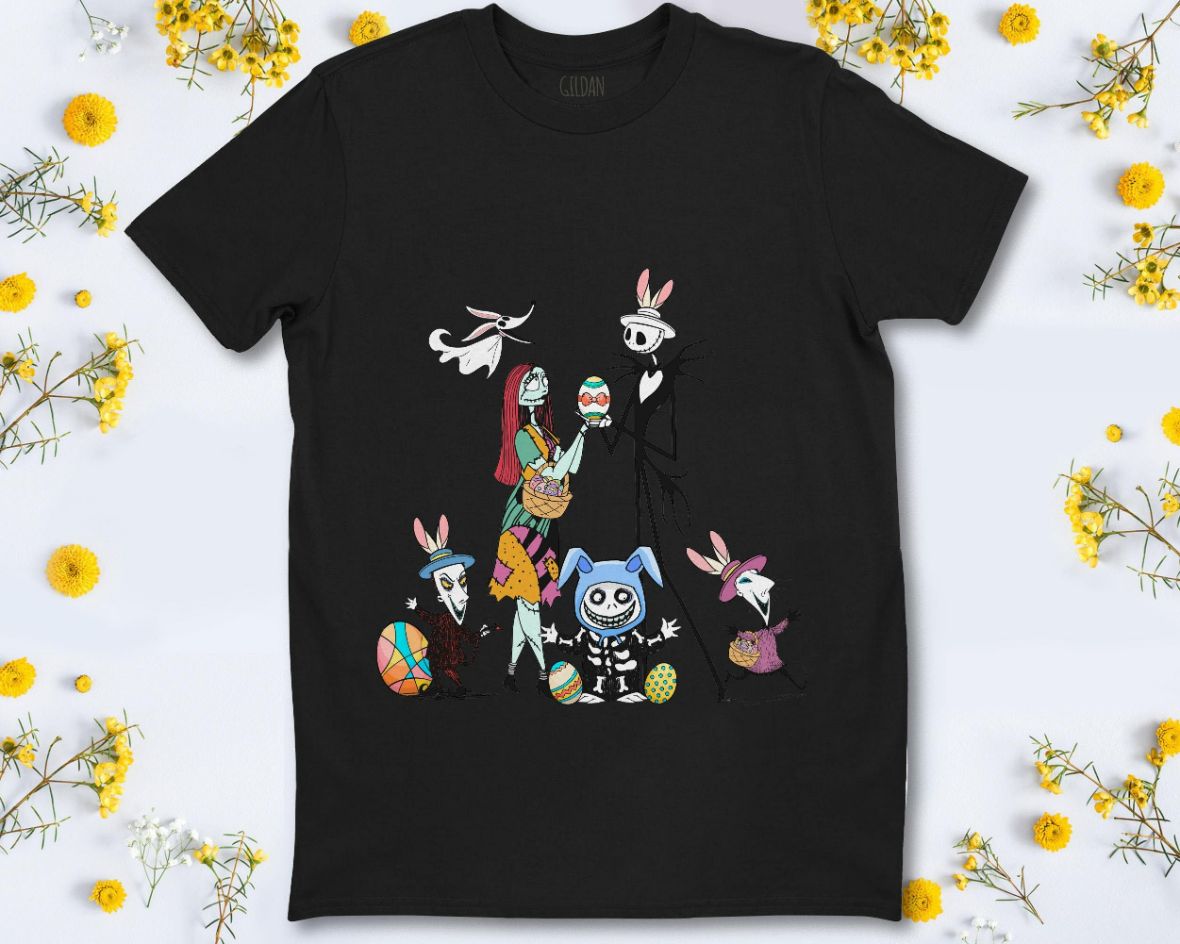 Disney The Nightmare Before Chirstmas Bunny Cosplay Easter Eggs Happy Easter Unisex T-Shirt Disney The Nightmare Before Chirstmas Bunny Cosplay Easter Eggs Happy Easter Unisex T-Shirt