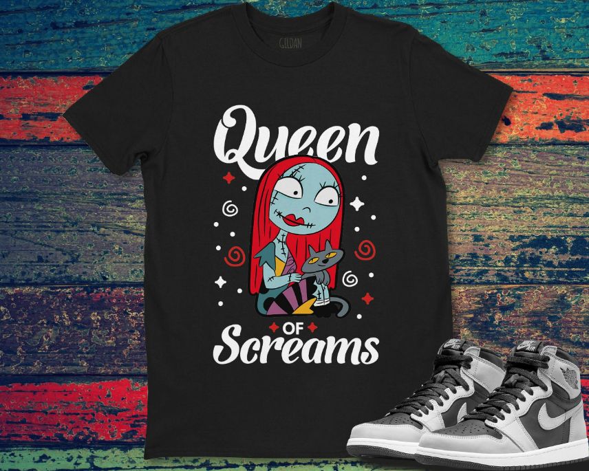 Disney The Nightmare Before Christmas Sally Queen of Screams Unisex Gift T-Shirt Disney The Nightmare Before Christmas Sally Queen of Screams Unisex Gift T-Shirt