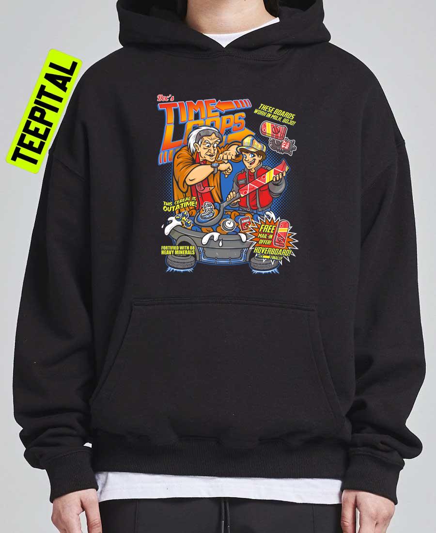 Doc's Time Loops Back To The Future Cereal Unisex T-Shirt Doc's Time Loops Back To The Future Cereal Unisex T-Shirt