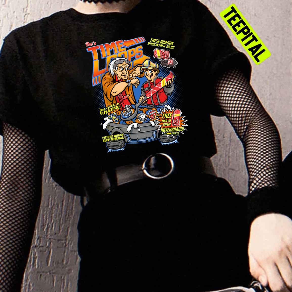 Doc's Time Loops Back To The Future Cereal Unisex T-Shirt Doc's Time Loops Back To The Future Cereal Unisex T-Shirt