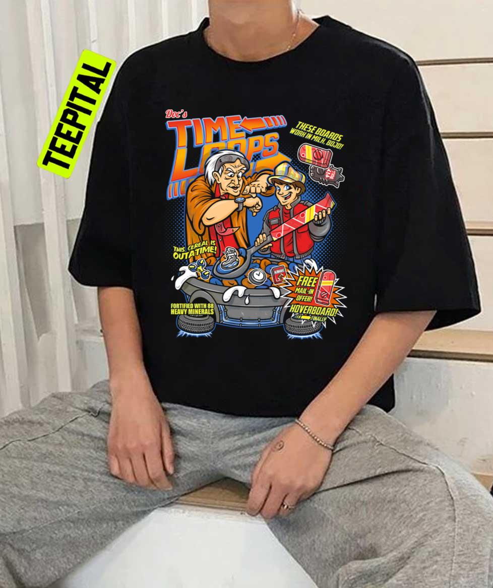 Doc's Time Loops Back To The Future Cereal Unisex T-Shirt Doc's Time Loops Back To The Future Cereal Unisex T-Shirt