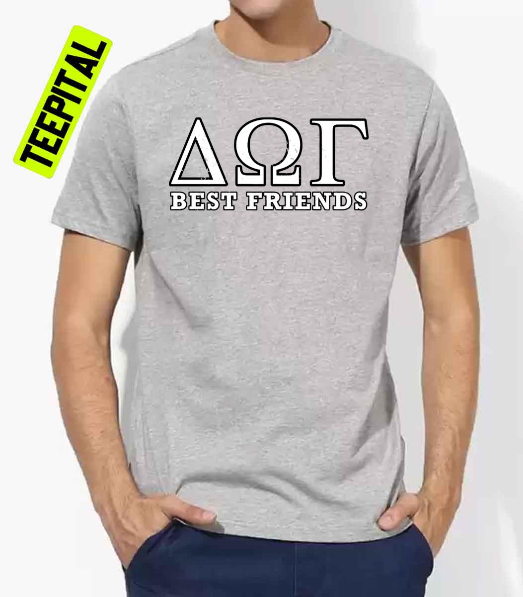 Dog Best Friends Greek Letters Delta Omega Gamma Unisex T-Shirt Dog Best Friends Greek Letters Delta Omega Gamma Unisex T-Shirt