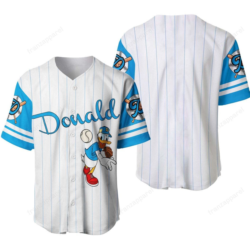 Donal Duck Personalized 3d Baseball Jersey Donal Duck Personalized 3d Baseball Jersey