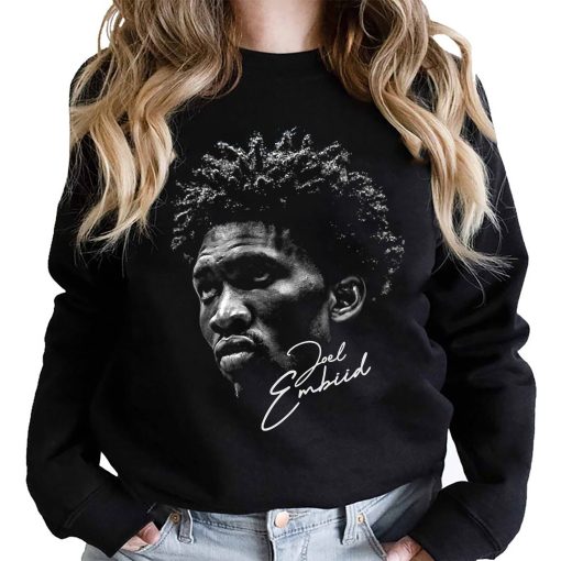 Drawing Joel Embiid Signature Philadelphia 76ers Nba Basketball Unisex Sweatshirt
