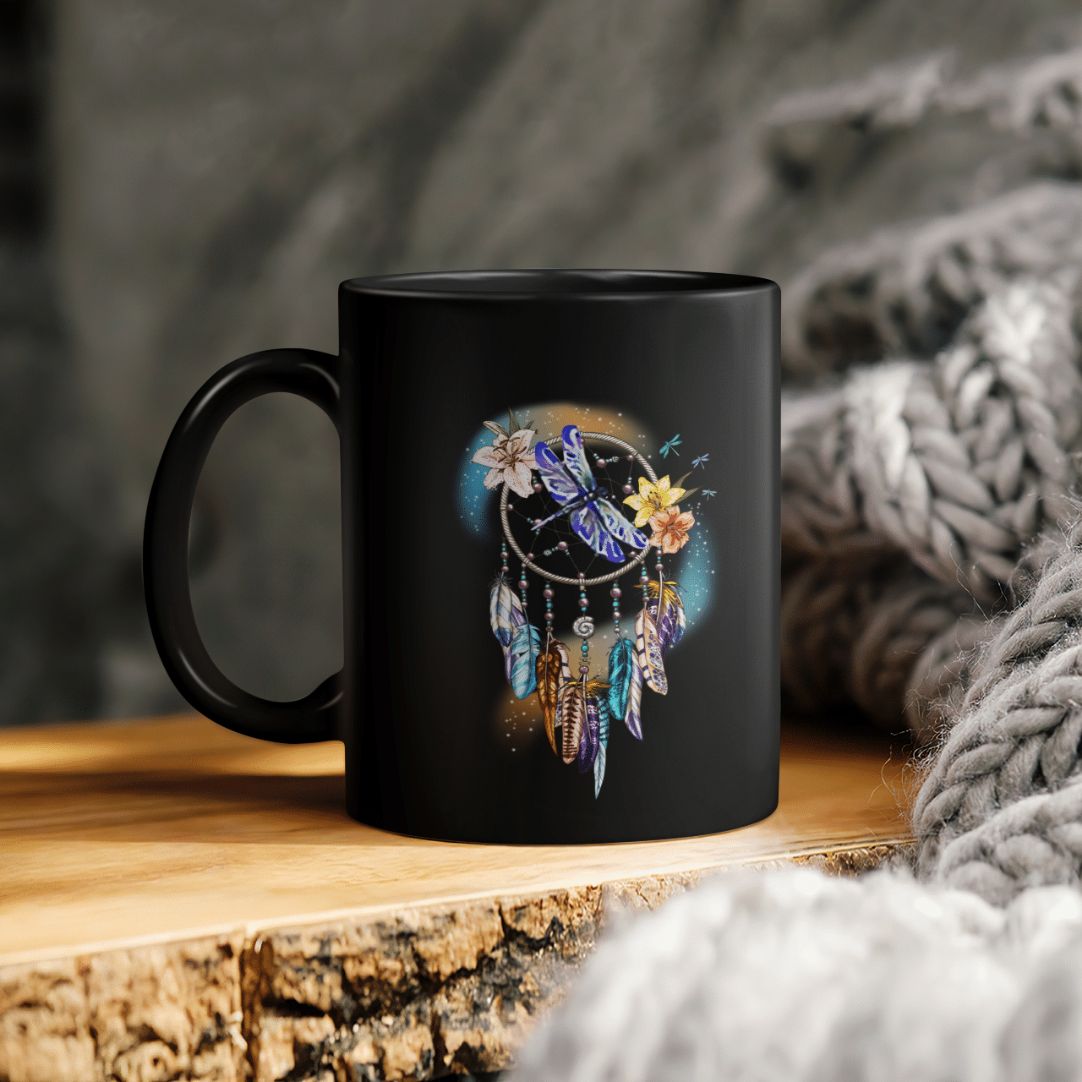 Dream Catcher Dragon Ceramic Coffee Mug Dream Catcher Dragon Ceramic Coffee Mug
