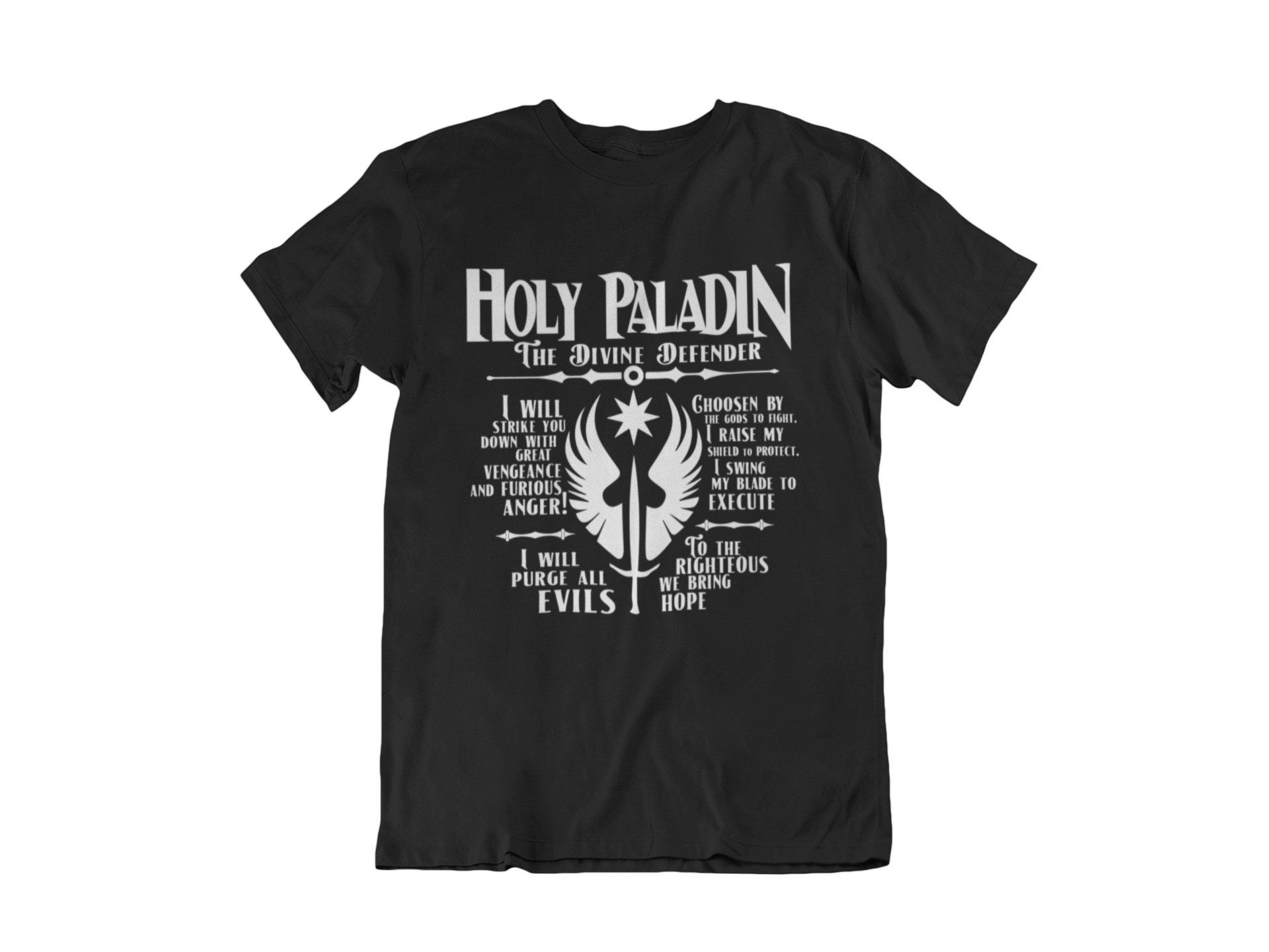 Dungeons And Dragons Paladin T-Shirt Dungeons And Dragons Paladin T-Shirt