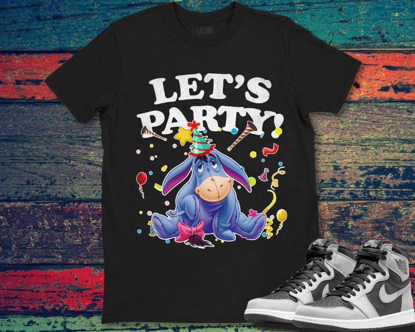 Eeyore Lets Party Cute Eeyore Birthday Winnie the Pooh T-Shirt Eeyore Lets Party Cute Eeyore Birthday Winnie the Pooh T-Shirt
