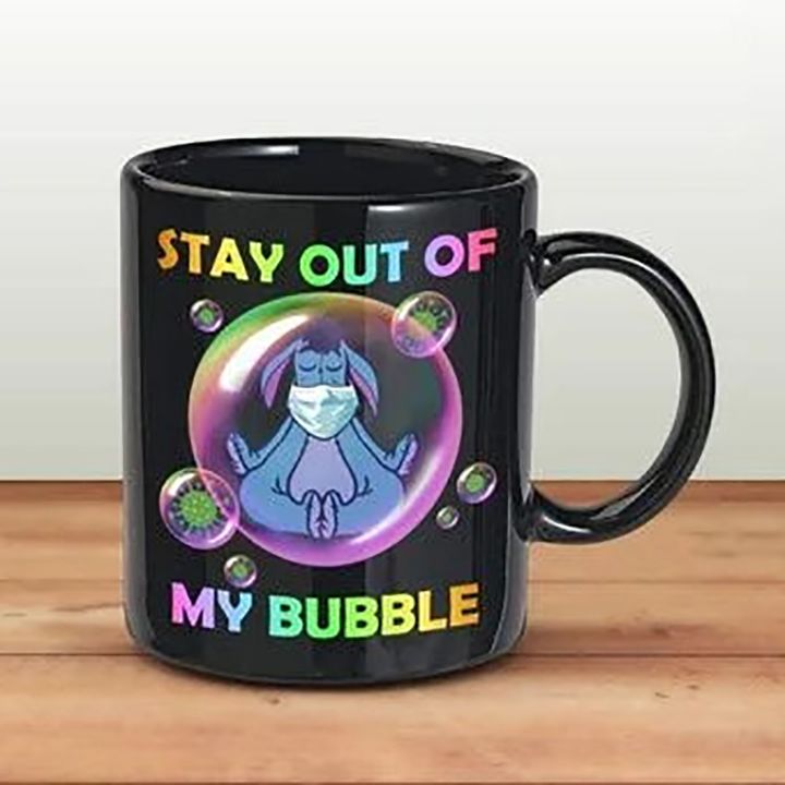 Eeyore Winnie The Pooh Stay Out Of My Bubble Eeyore Namaste Premium Sublime Ceramic Coffee Mug Black Eeyore Winnie The Pooh Stay Out Of My Bubble Eeyore Namaste Premium Sublime Ceramic Coffee Mug Black