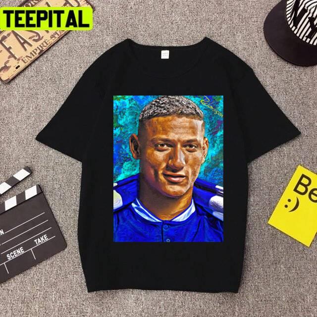 Everton Richarlison Portrait Art Design Unisex T-Shirt Everton Richarlison Portrait Art Design Unisex T-Shirt