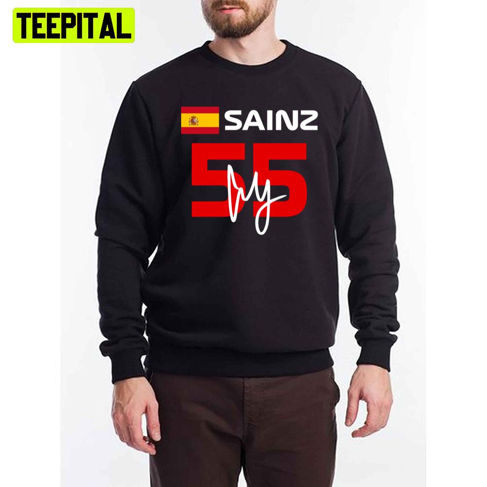 F1 2022 Carlos Sainz 55 Racing Unisex T-Shirt F1 2022 Carlos Sainz 55 Racing Unisex T-Shirt