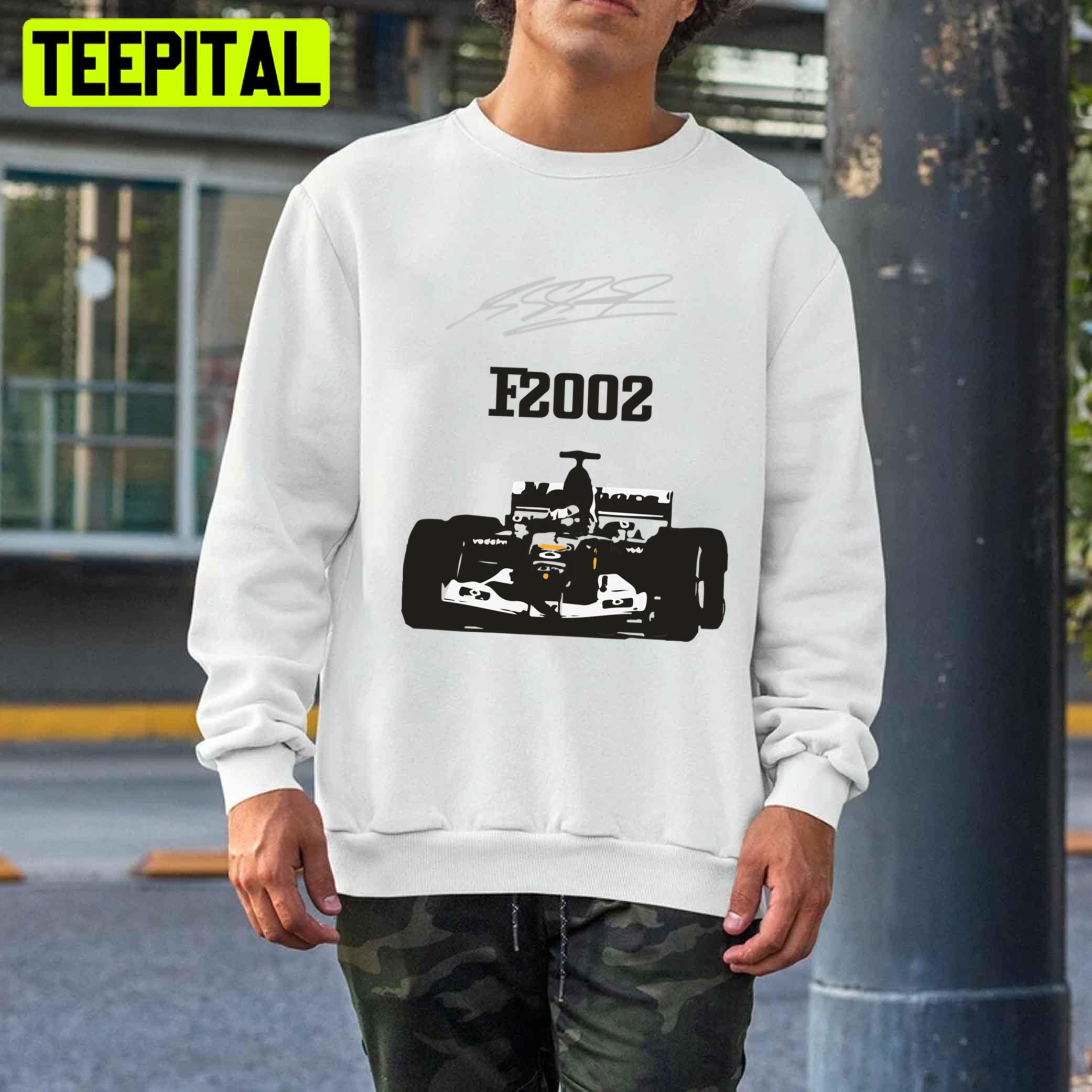 F1 Legend Driver Michael Schumacher F2002 Race Car Unisex T-Shirt F1 Legend Driver Michael Schumacher F2002 Race Car Unisex T-Shirt