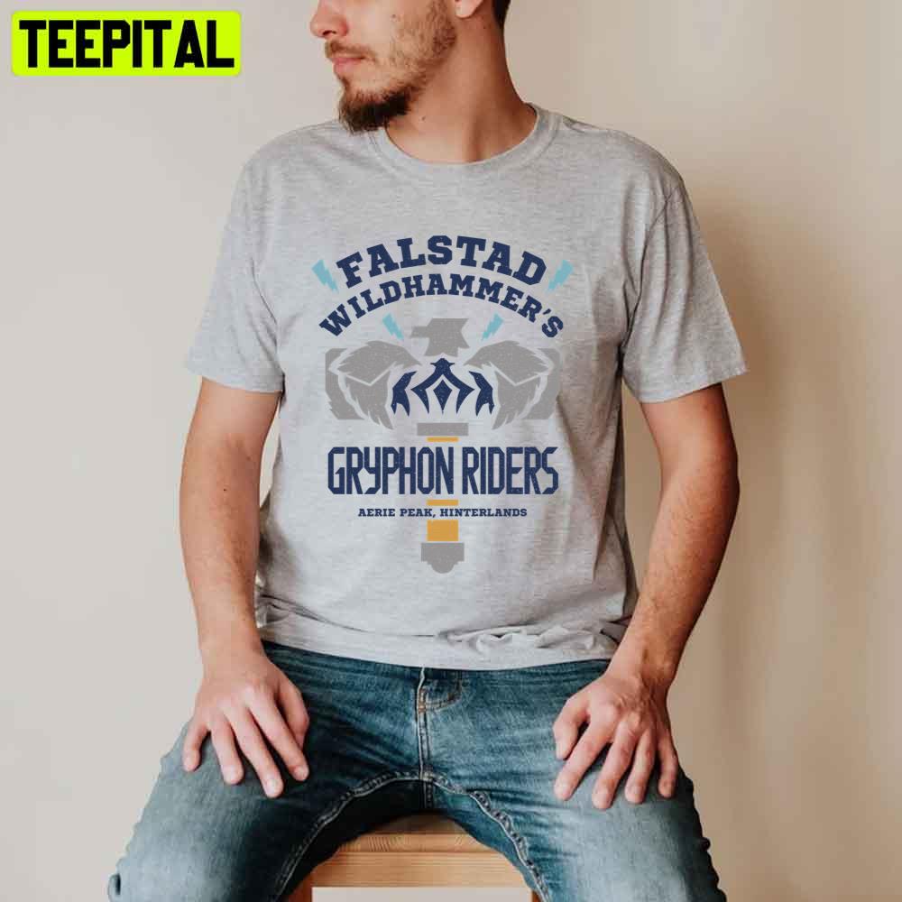 Falstad Wildhammer's Gryphon Riders Game Unisex T-Shirt Falstad Wildhammer's Gryphon Riders Game Unisex T-Shirt