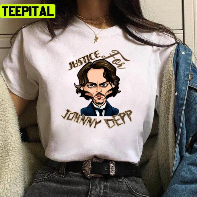Fan Art Supportive Justice For Johnny Dep Art Unisex T-Shirt Fan Art Supportive Justice For Johnny Dep Art Unisex T-Shirt