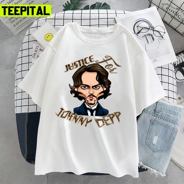 Fan Art Supportive Justice For Johnny Dep Art Unisex T-Shirt Fan Art Supportive Justice For Johnny Dep Art Unisex T-Shirt