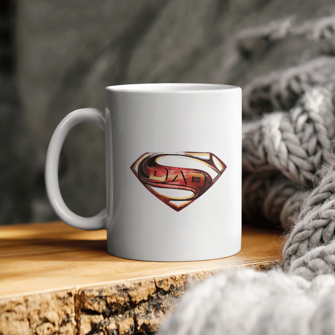 Father's Day Dad Superman Ceramic Coffee Mug Father's Day Dad Superman Ceramic Coffee Mug