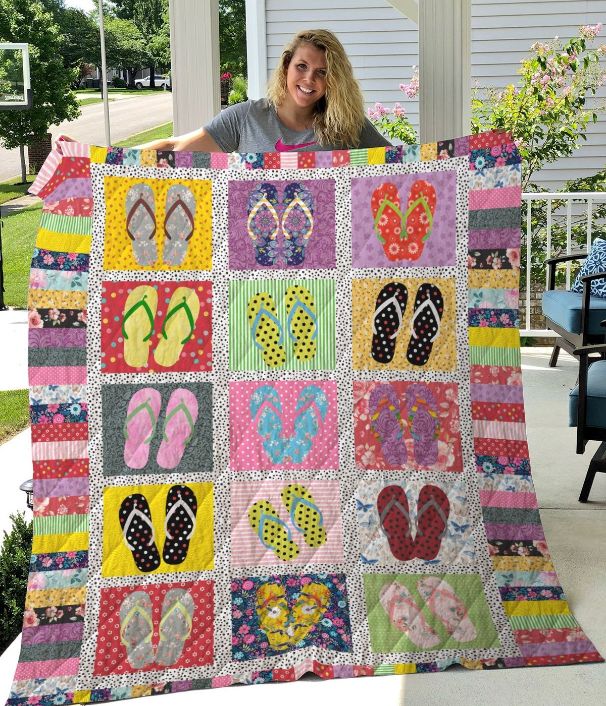 Flip Flop Collection Quilt Blanket Flip Flop Collection Quilt Blanket