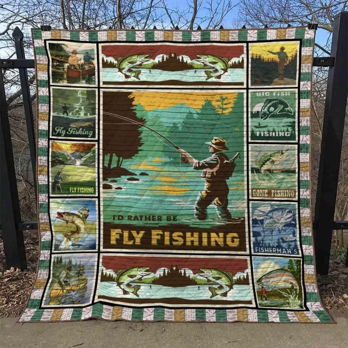 Fly Fishing Quilt Blanket Fly Fishing Quilt Blanket