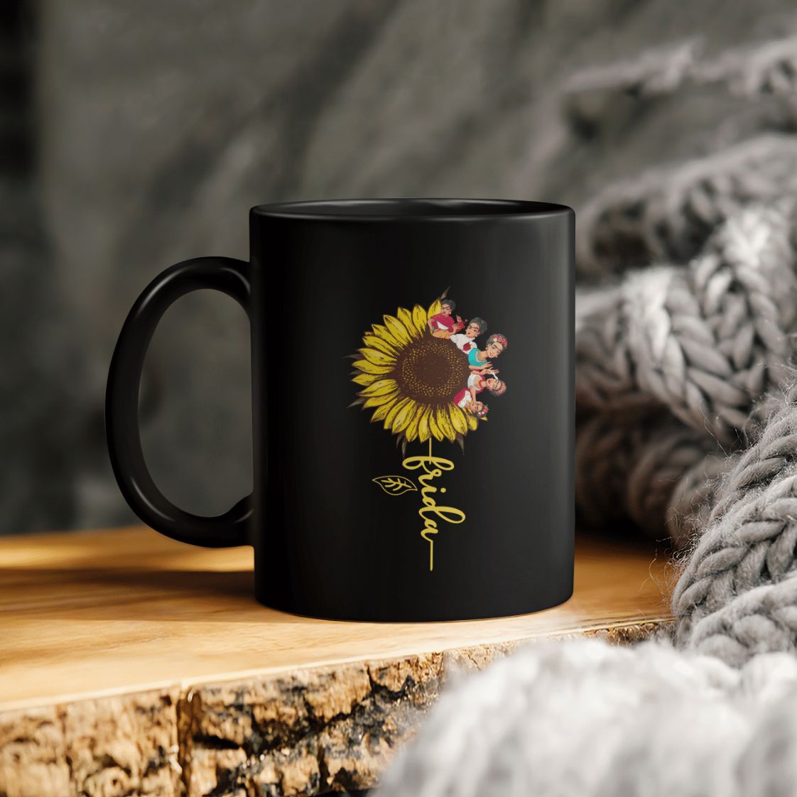 Frida Sunflower People Ceramic Coffee Mug Frida Sunflower People Ceramic Coffee Mug