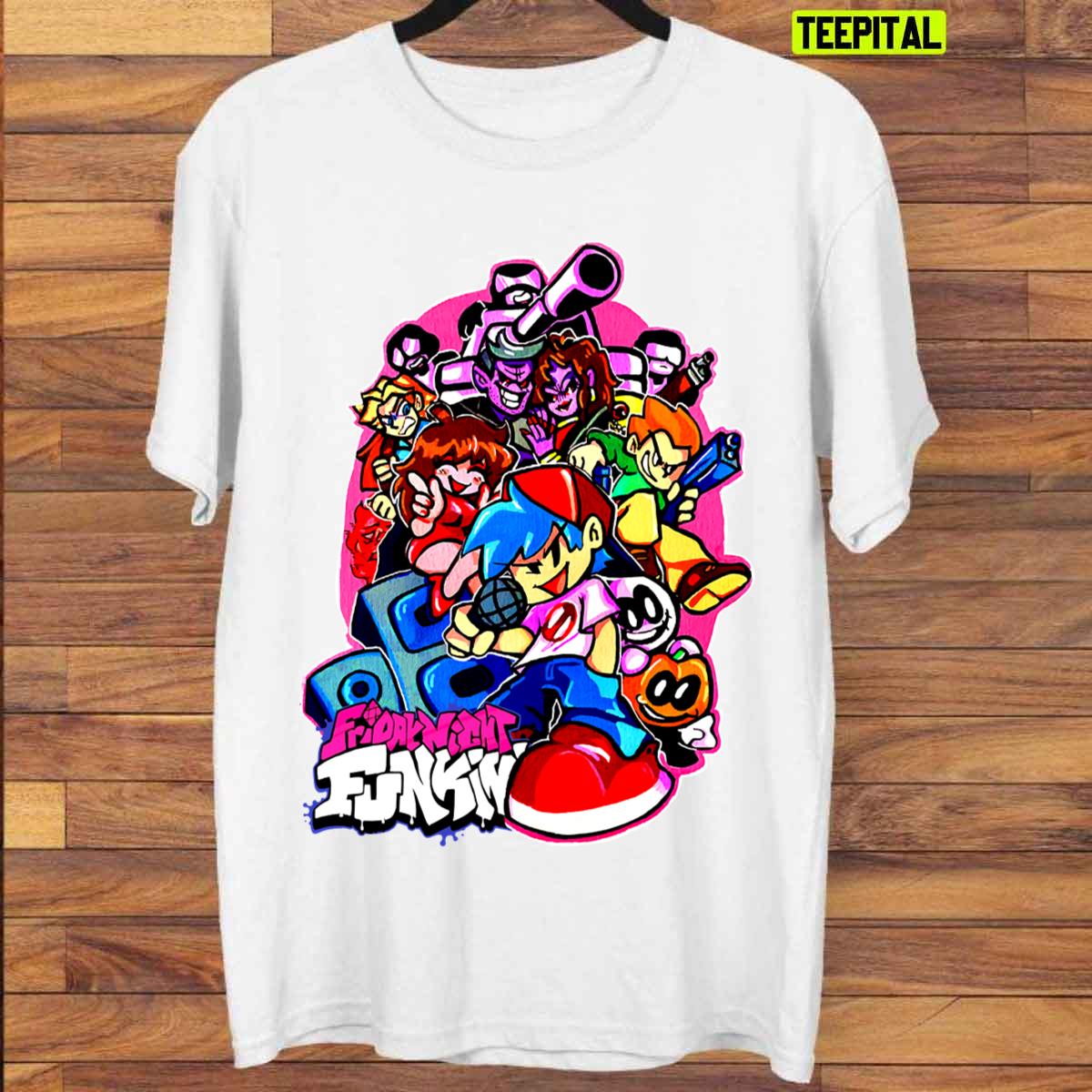 Friday Night Funkin Artwork Unisex T-Shirt Friday Night Funkin Artwork Unisex T-Shirt