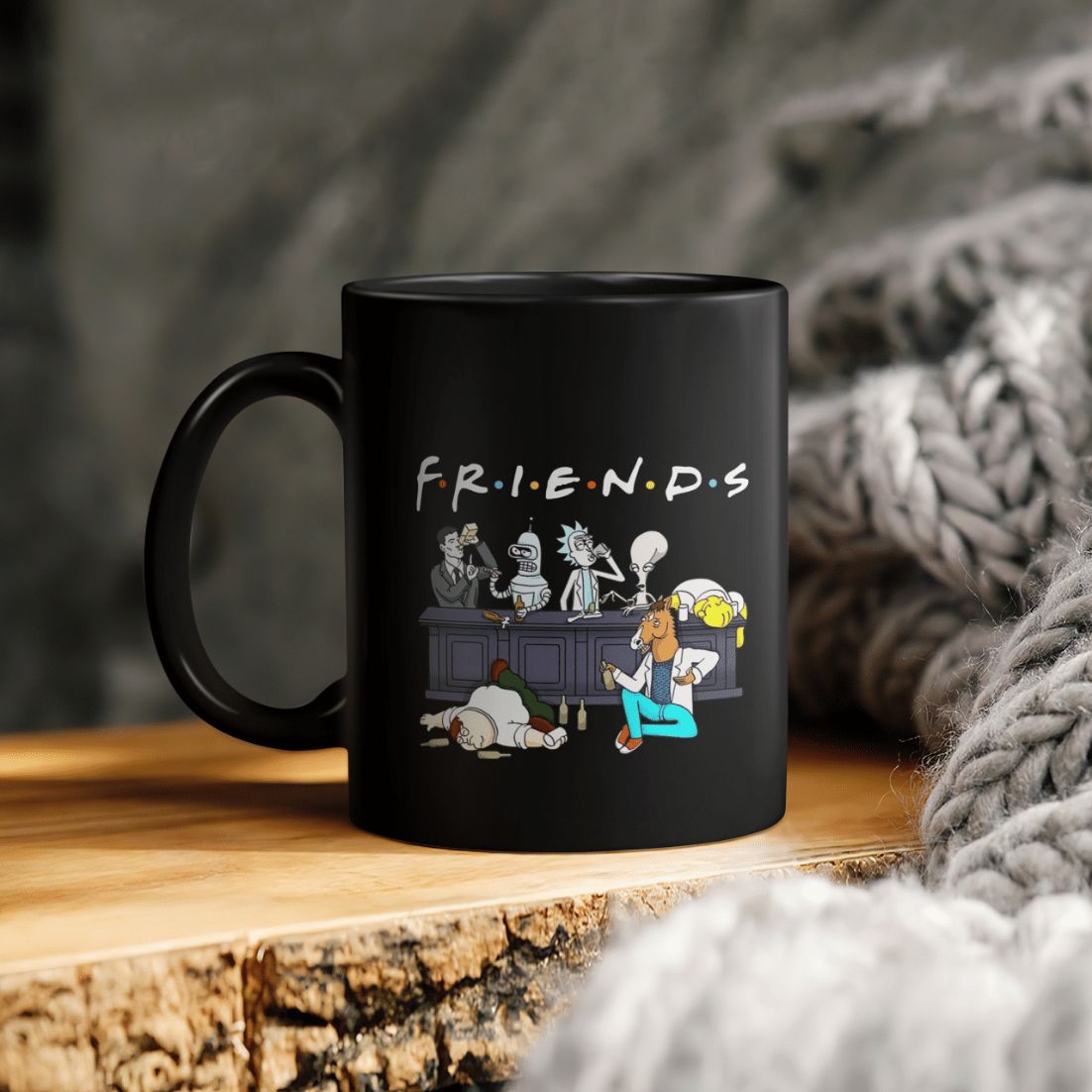 Friends Archer Futurama Rick Sanchez Homer Simpson Peter Bojack Horseman Ceramic Coffee Mug Friends Archer Futurama Rick Sanchez Homer Simpson Peter Bojack Horseman Ceramic Coffee Mug