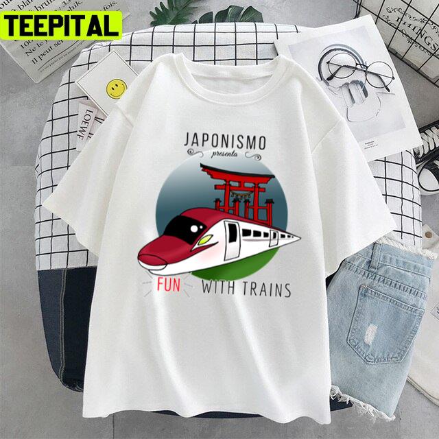 Fun E6 Train Spotters Illustration Unisex T-Shirt Fun E6 Train Spotters Illustration Unisex T-Shirt