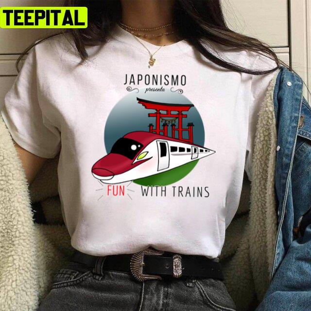 Fun E6 Train Spotters Illustration Unisex T-Shirt Fun E6 Train Spotters Illustration Unisex T-Shirt