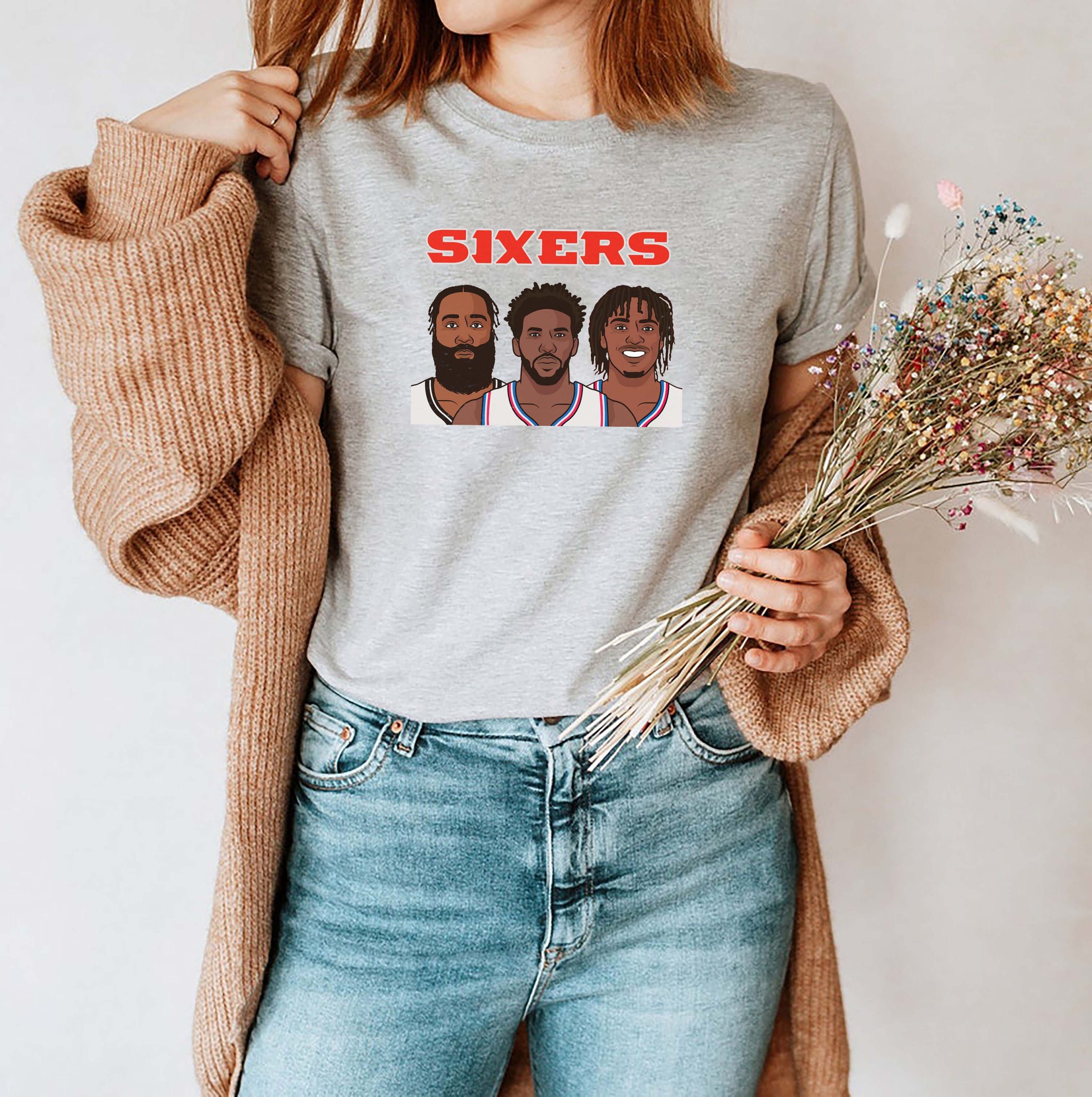 Funny 3 Stars Philadelphia 76ers NBA Basketball Unisex T-Shirt Funny 3 Stars Philadelphia 76ers NBA Basketball Unisex T-Shirt