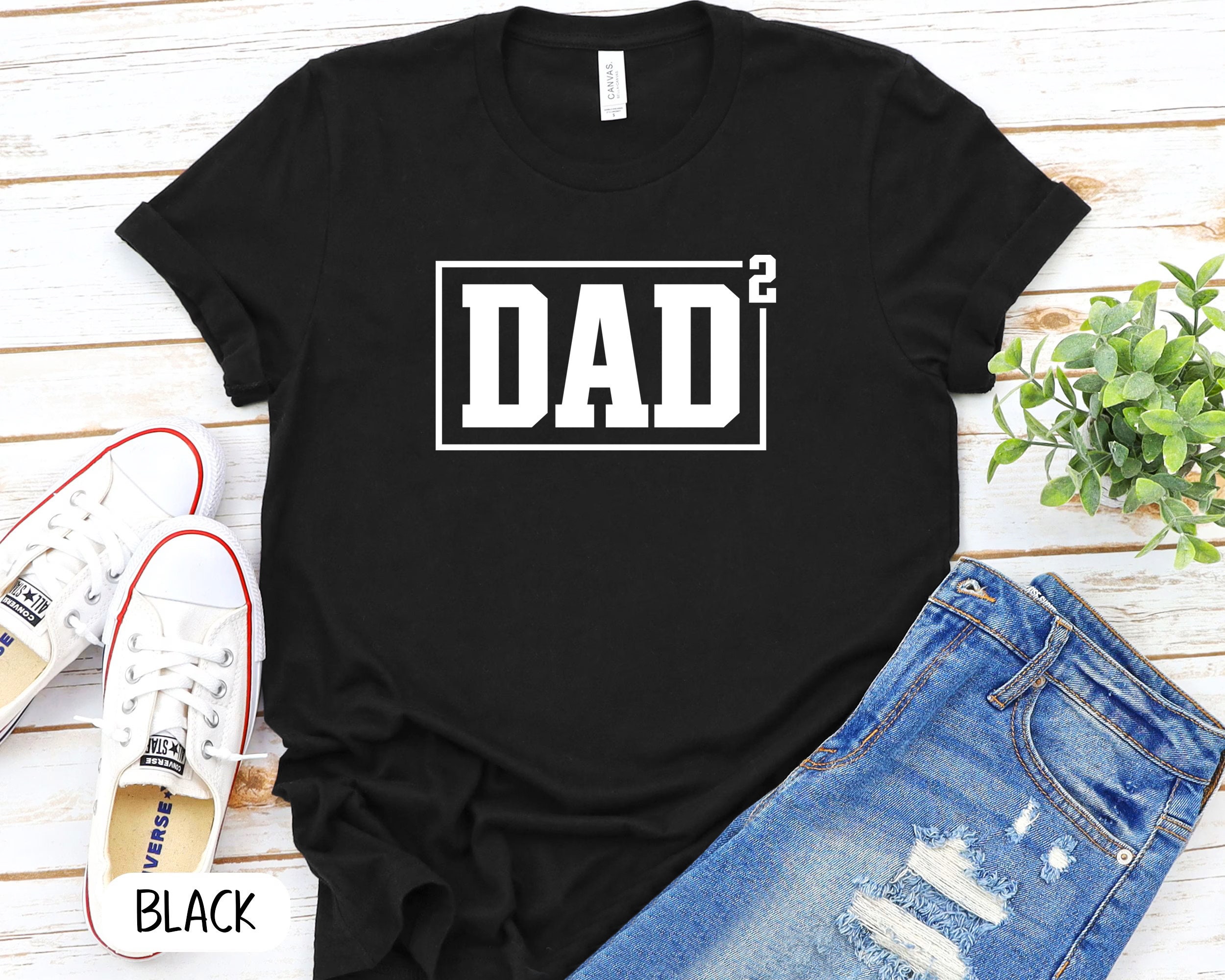 Funny Dad Of 2 Kids Happy Father's Day Unisex T-Shirt Funny Dad Of 2 Kids Happy Father's Day Unisex T-Shirt