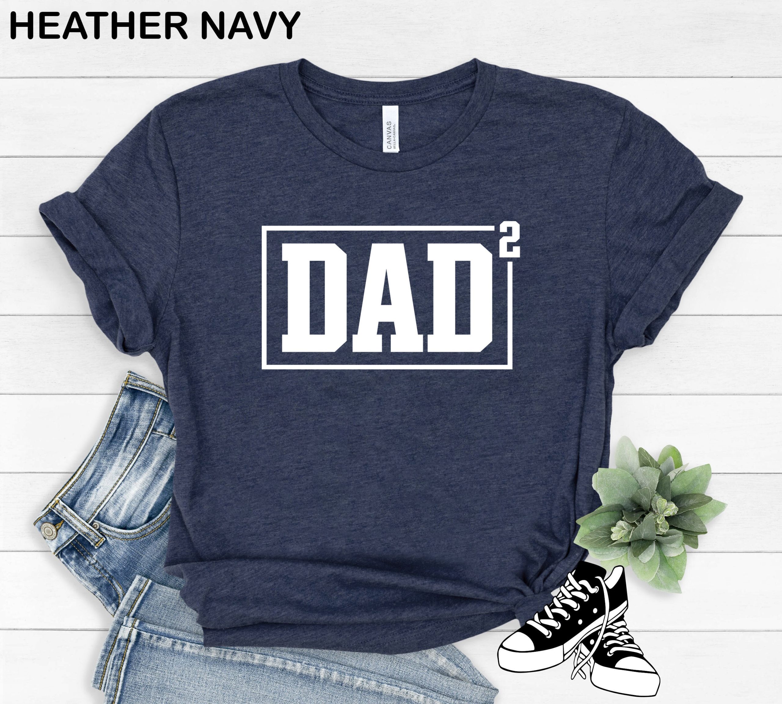 Funny Dad Of 2 Kids Happy Father's Day Unisex T-Shirt Funny Dad Of 2 Kids Happy Father's Day Unisex T-Shirt