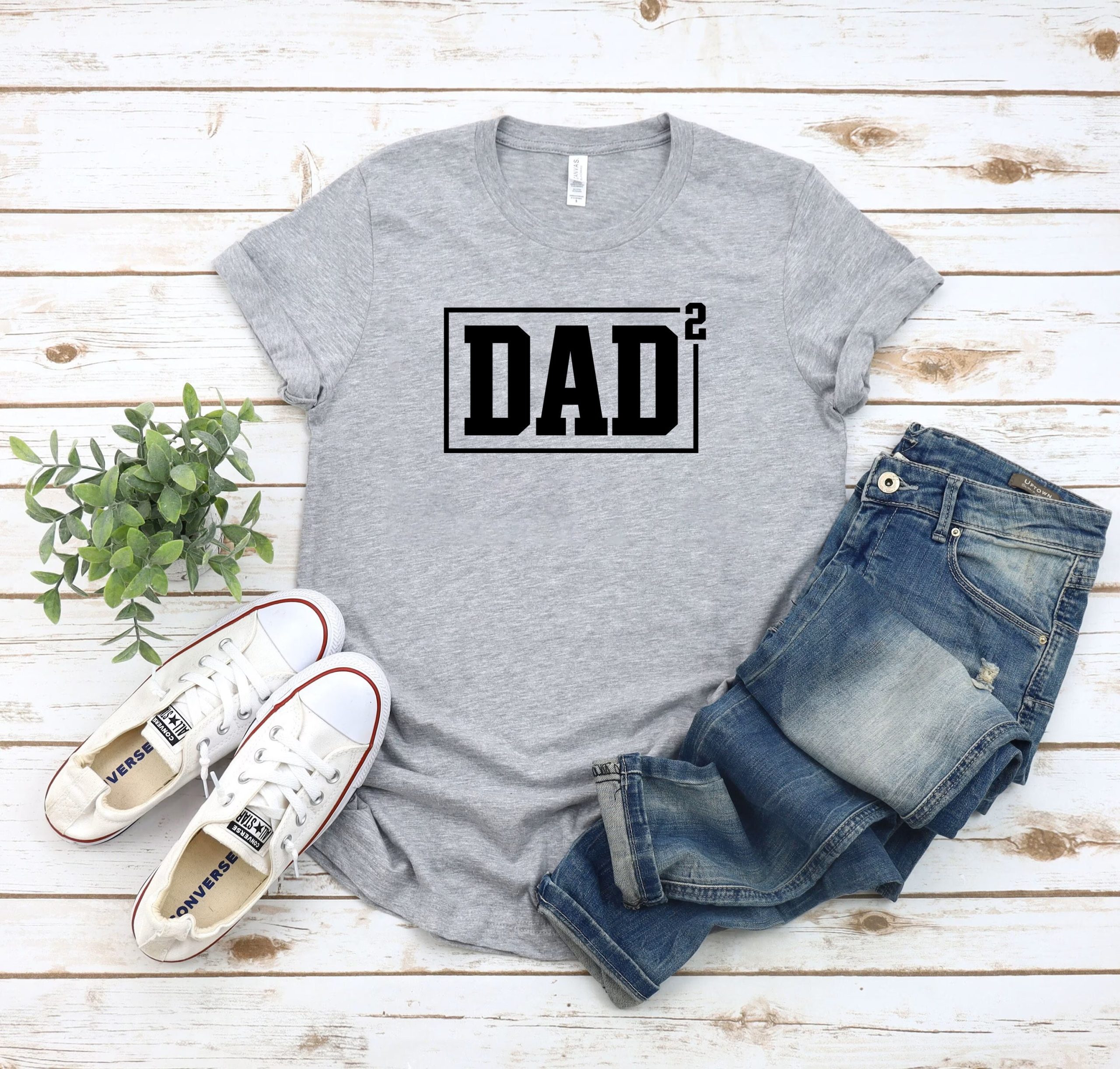 Funny Dad Of 2 Kids Happy Father's Day Unisex T-Shirt Funny Dad Of 2 Kids Happy Father's Day Unisex T-Shirt