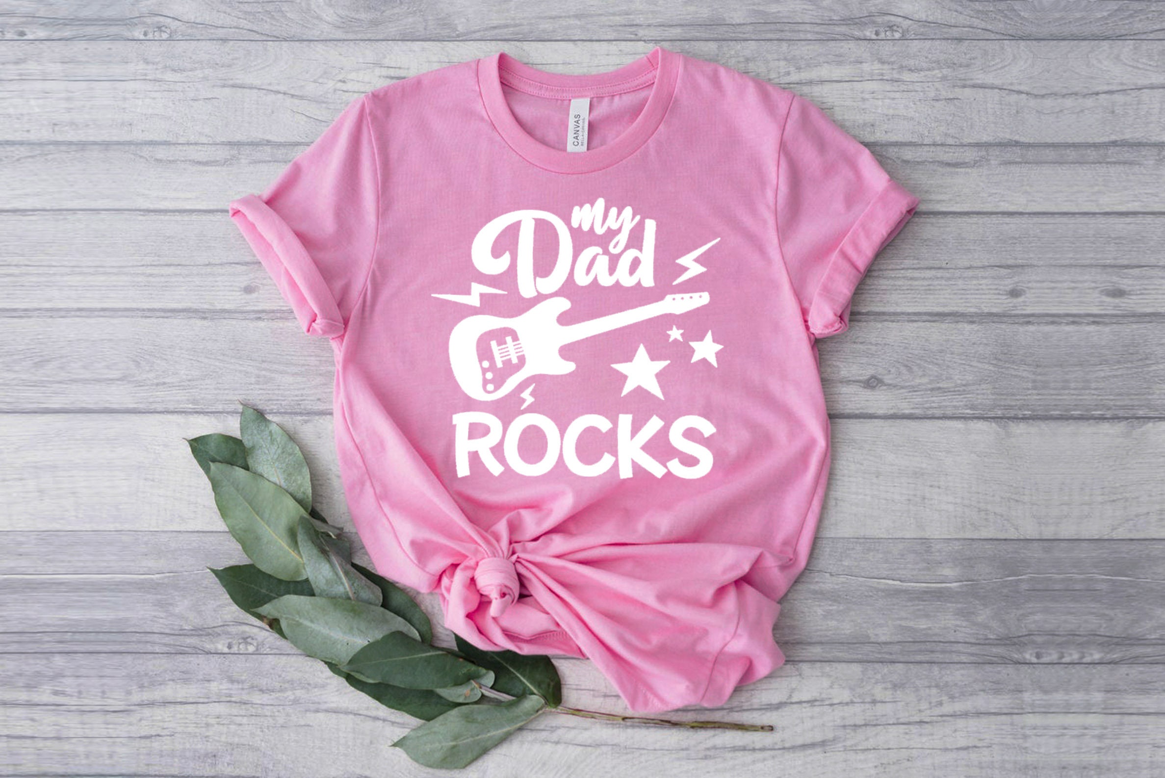 Funny My Dad Rocks Happy Father's Day Unisex T-Shirt Funny My Dad Rocks Happy Father's Day Unisex T-Shirt