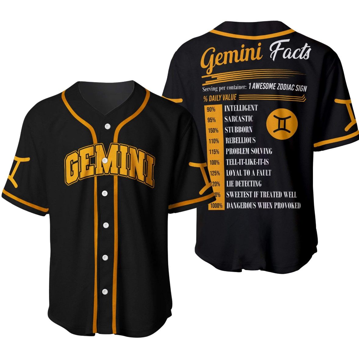 Gemini Awesome Zodiac Facts 3d Personalized 3d Baseball Jersey 310521l Gemini Awesome Zodiac Facts 3d Personalized 3d Baseball Jersey 310521l