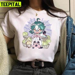 Genshin Impact Chibi Xiao And Paimon Unisex T-Shirt