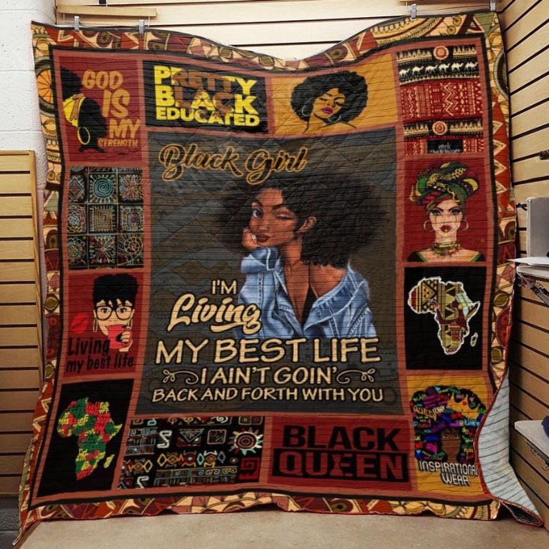 God Is My Strength Black Women Quilt Blanket God Is My Strength Black Women Quilt Blanket