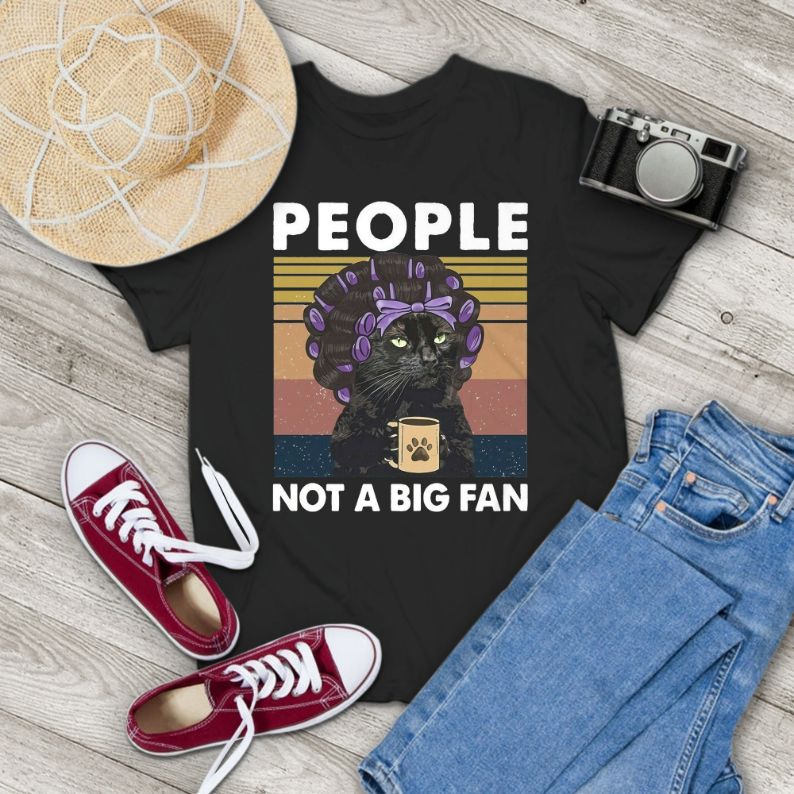 Grandma Black Cat People Not a Big Fan Vintage T-Shirt Grandma Black Cat People Not a Big Fan Vintage T-Shirt