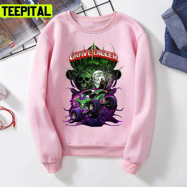 Grave Digger Monster Jam Monster Truck Retro Comic Unisex T-Shirt Grave Digger Monster Jam Monster Truck Retro Comic Unisex T-Shirt
