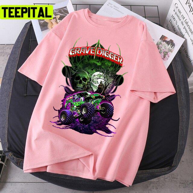 Grave Digger Monster Jam Monster Truck Retro Comic Unisex T-Shirt Grave Digger Monster Jam Monster Truck Retro Comic Unisex T-Shirt