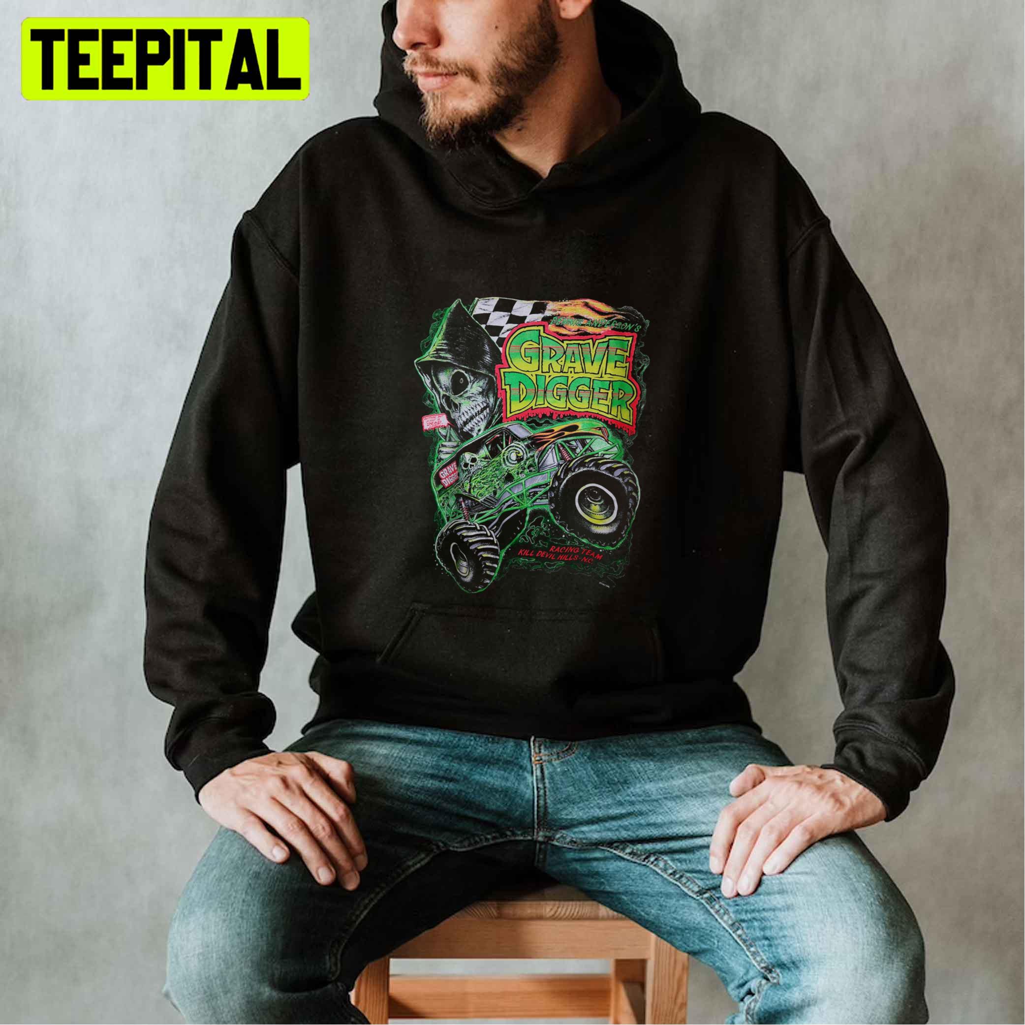 Grave Digger Racing Team Vintage Unisex T-Shirt Grave Digger Racing Team Vintage Unisex T-Shirt