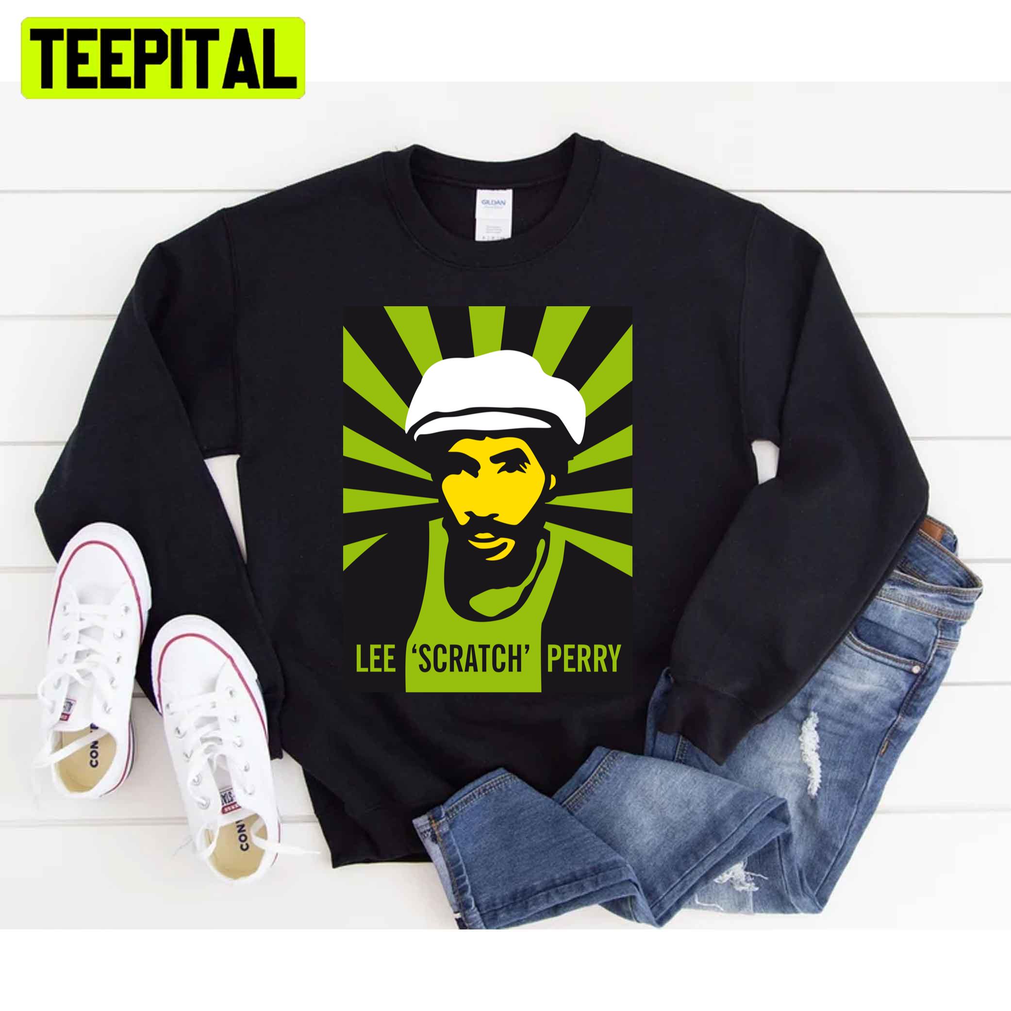 Green Retro Lee Perry Unisex T-Shirt Green Retro Lee Perry Unisex T-Shirt