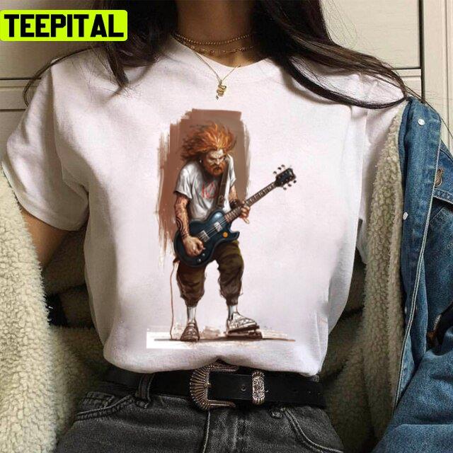 Guitarist Playing Animated Design Unisex T-Shirt Guitarist Playing Animated Design Unisex T-Shirt