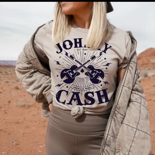Guitars With Johnny Cash Unisex T-Shirt