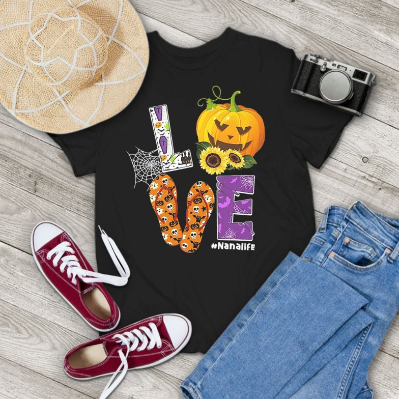 Halloween Love Pumpkin Nana Vintage T-Shirt Halloween Love Pumpkin Nana Vintage T-Shirt
